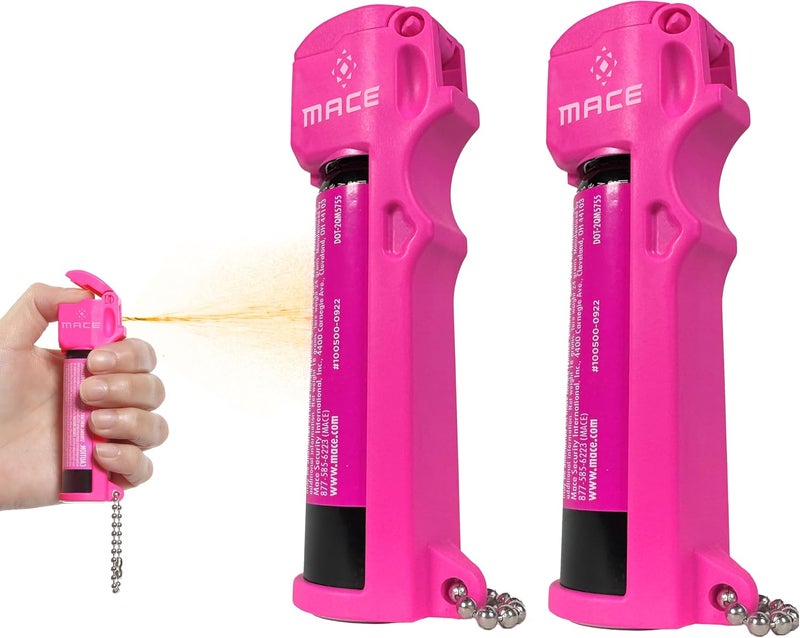 Mace Pepper Spray - Max Police Strength OC with UV Dye, Fast Flip Top, Ergonomic Finger Grip, 12 Feet Range, 0.63 oz Personal Model, Self Defense Pepper Spray for Women & Men - Image 1